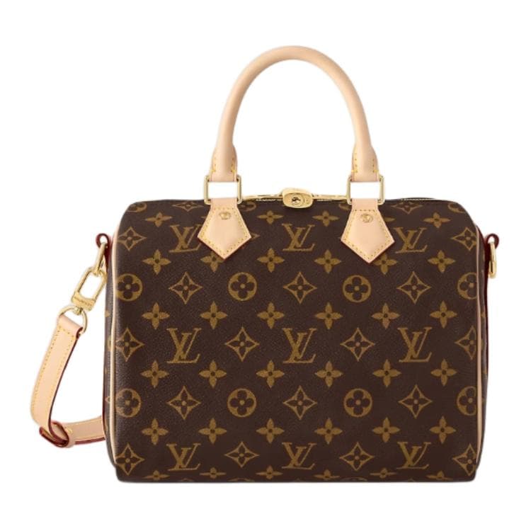 LOUIS VUITTON Speedy Coated Canvas One Shoulder Handbag Women's Brown