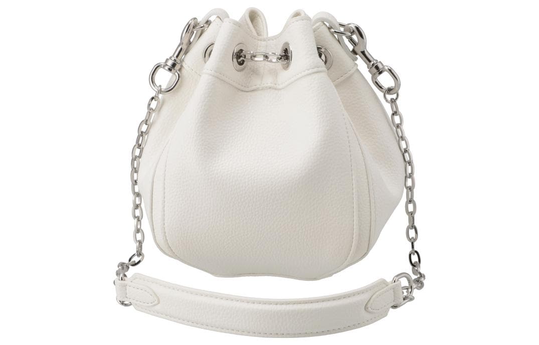 Кожаная сумка-мешок Vivienne Westwood, портативная сумка через плечо, сумка через плечо Trumpets Женская белая