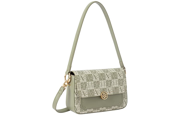 VANESSA HOGAN Сумки на ремне из коровьей кожи Сумка через плечо Сумки через плечо среднего размера Женские зеленые/коричневые