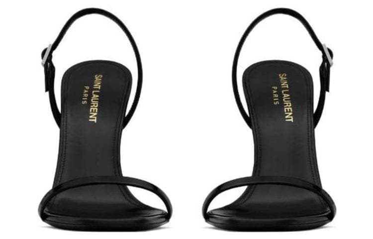 SAINT LAURENT Opyum Женские сандалии с металлическим логотипом