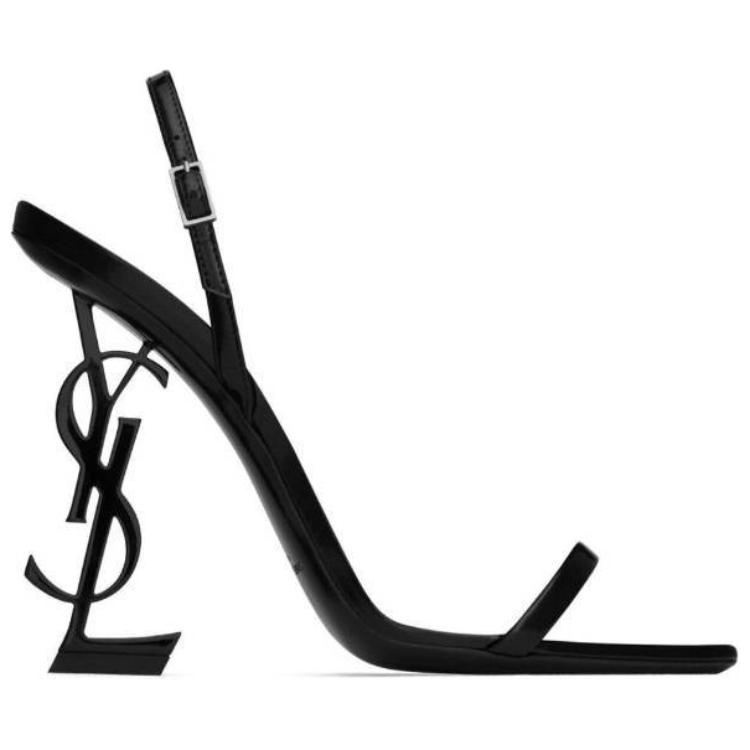 SAINT LAURENT Opyum Женские сандалии с металлическим логотипом