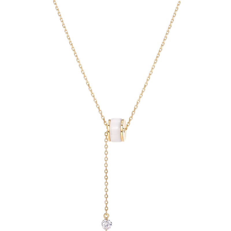 Ожерелья DODOGOGO с цветной глазурью женские золото, серебро, упаковка