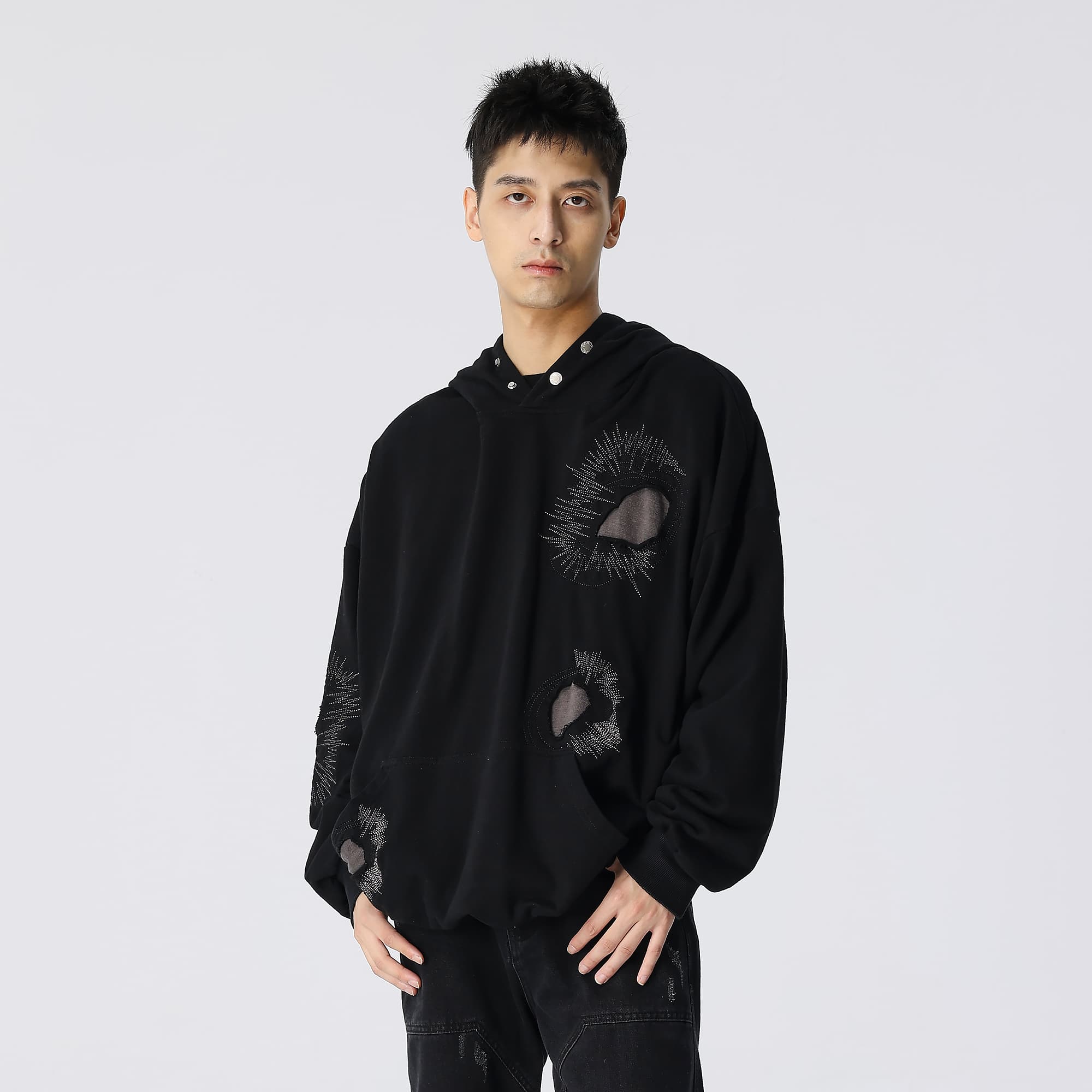 XINYINSU Толстовка Унисекс Черный