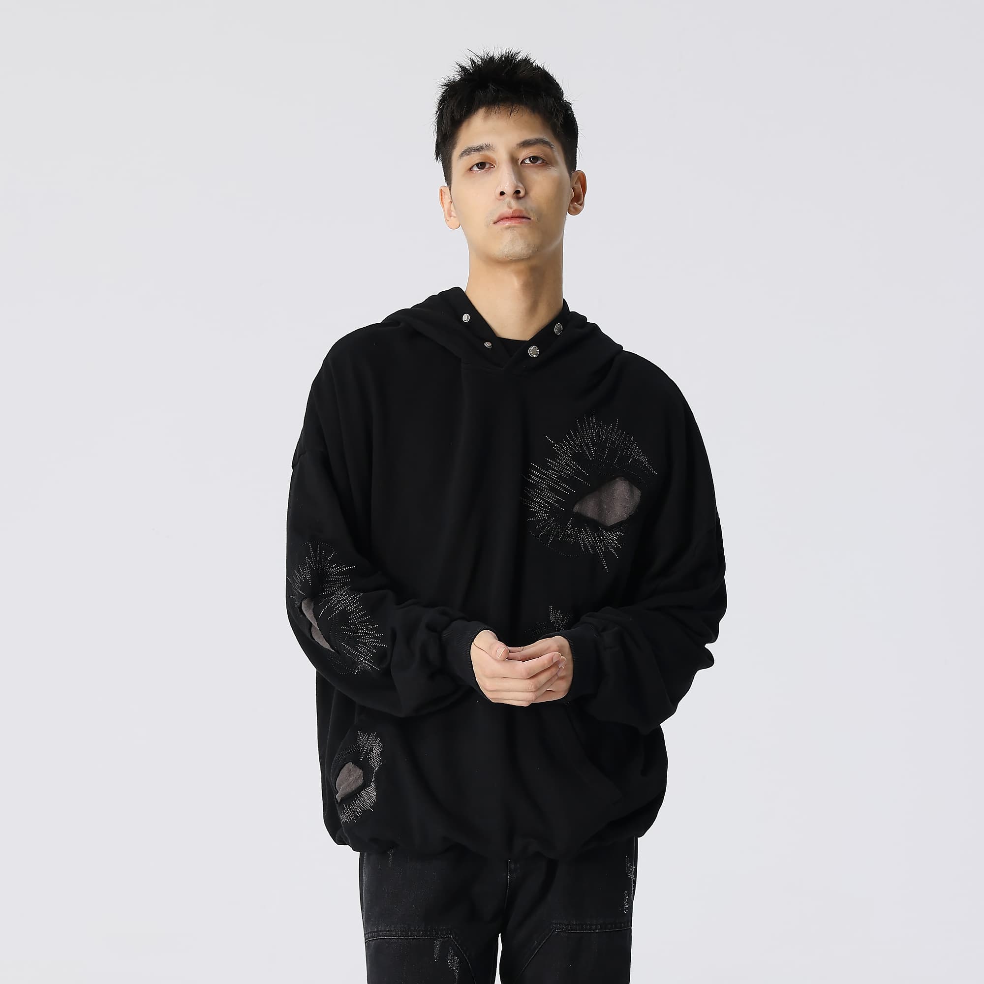 XINYINSU Толстовка Унисекс Черный