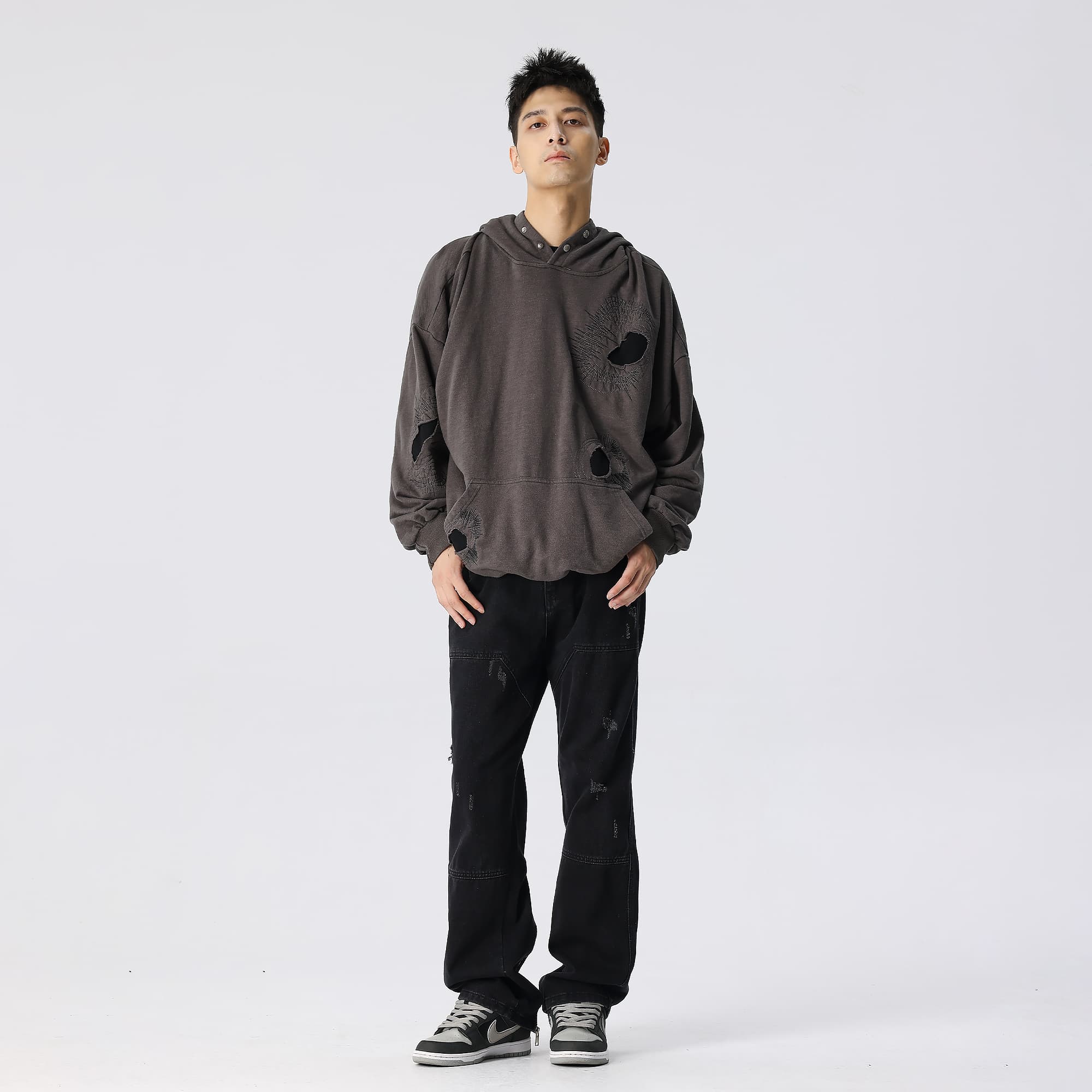 XINYINSU Толстовка Унисекс Черный