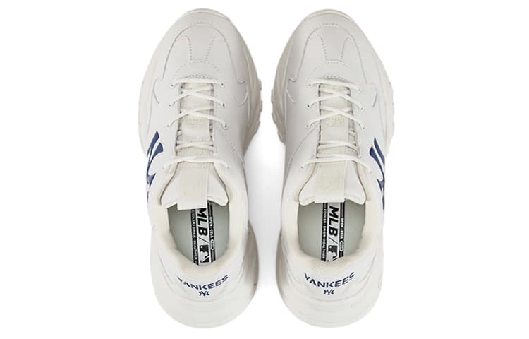 MLB Big Ball Chunky 3D New York Yankees Низкие массивные кроссовки унисекс белые
