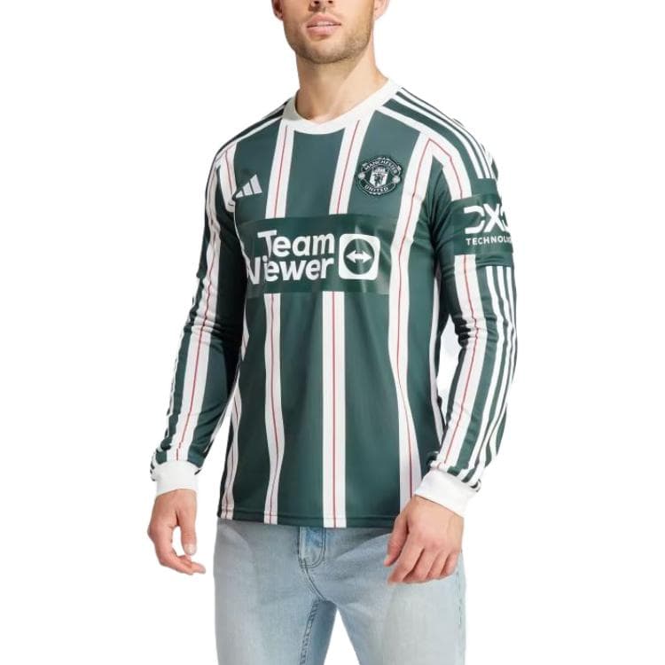 Adidas Manchester United 23/24 выездная майка с длинным рукавом