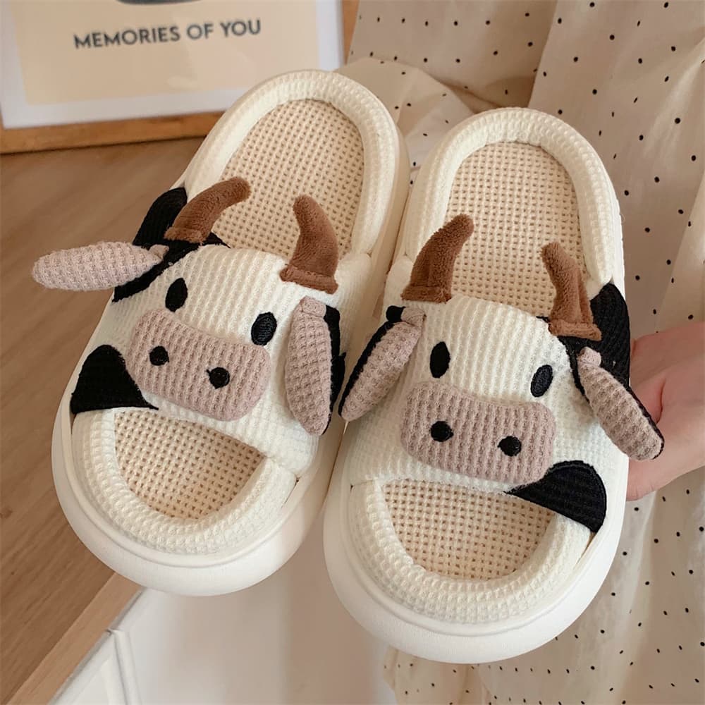 Домашние тапочки унисекс в тонкую полоску, белые