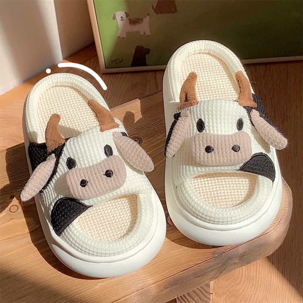 Домашние тапочки унисекс в тонкую полоску, белые