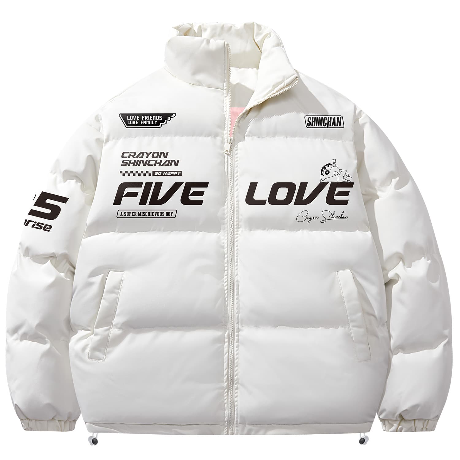 Пуховик Crayon Shinchan, пальто унисекс
