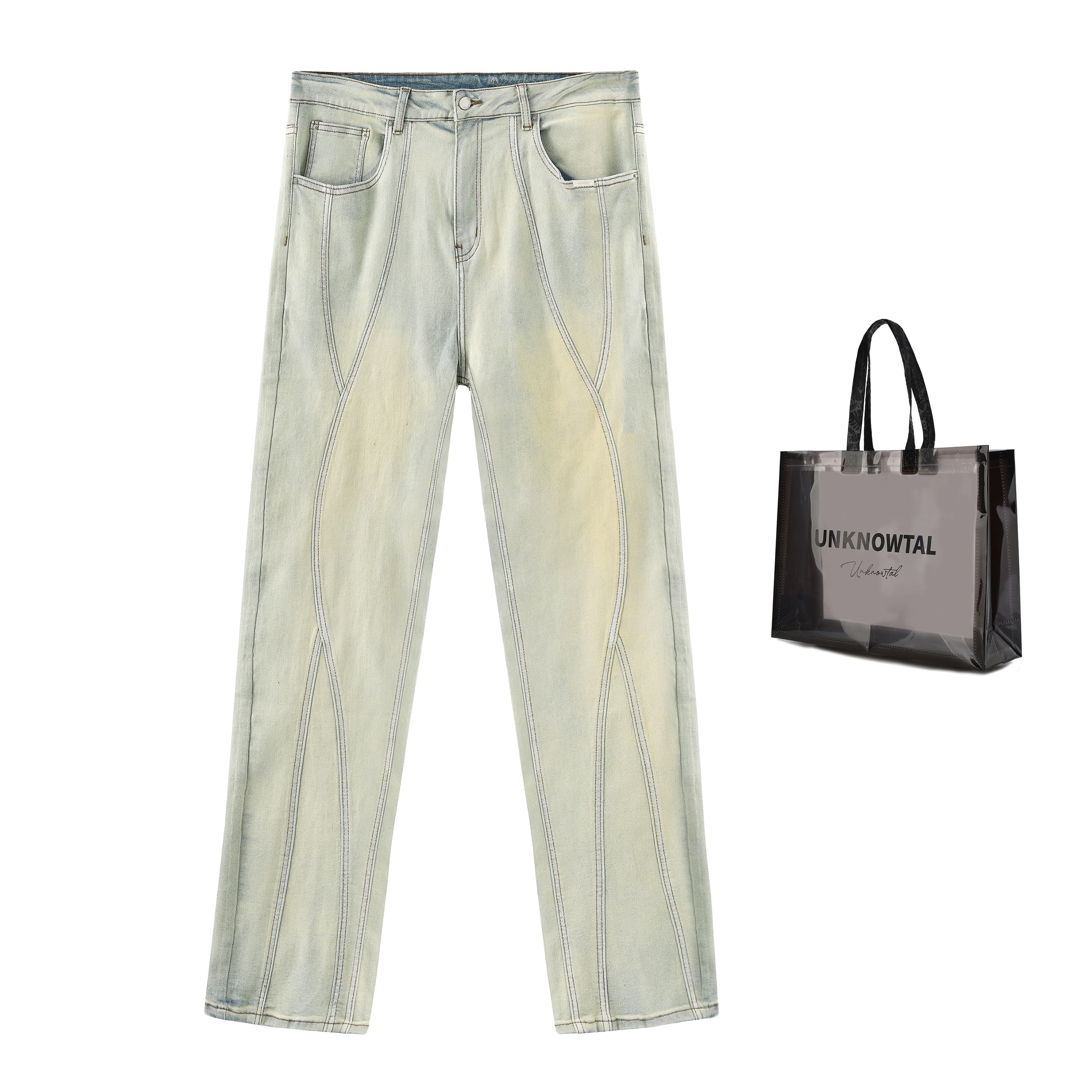 UNKNOWTAL Джинсы унисекс