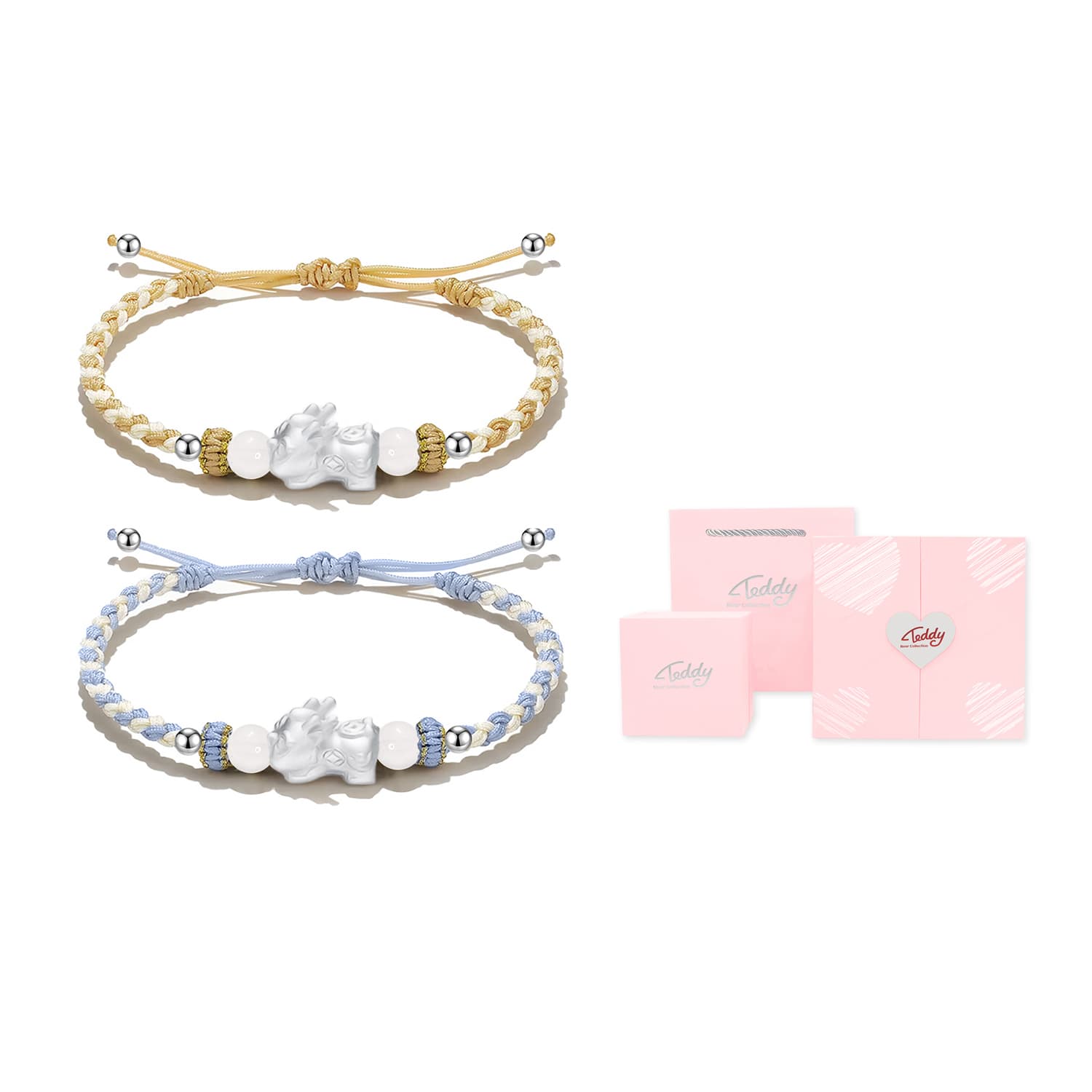 Браслеты из стерлингового серебра унисекс из коллекции Teddy Bear