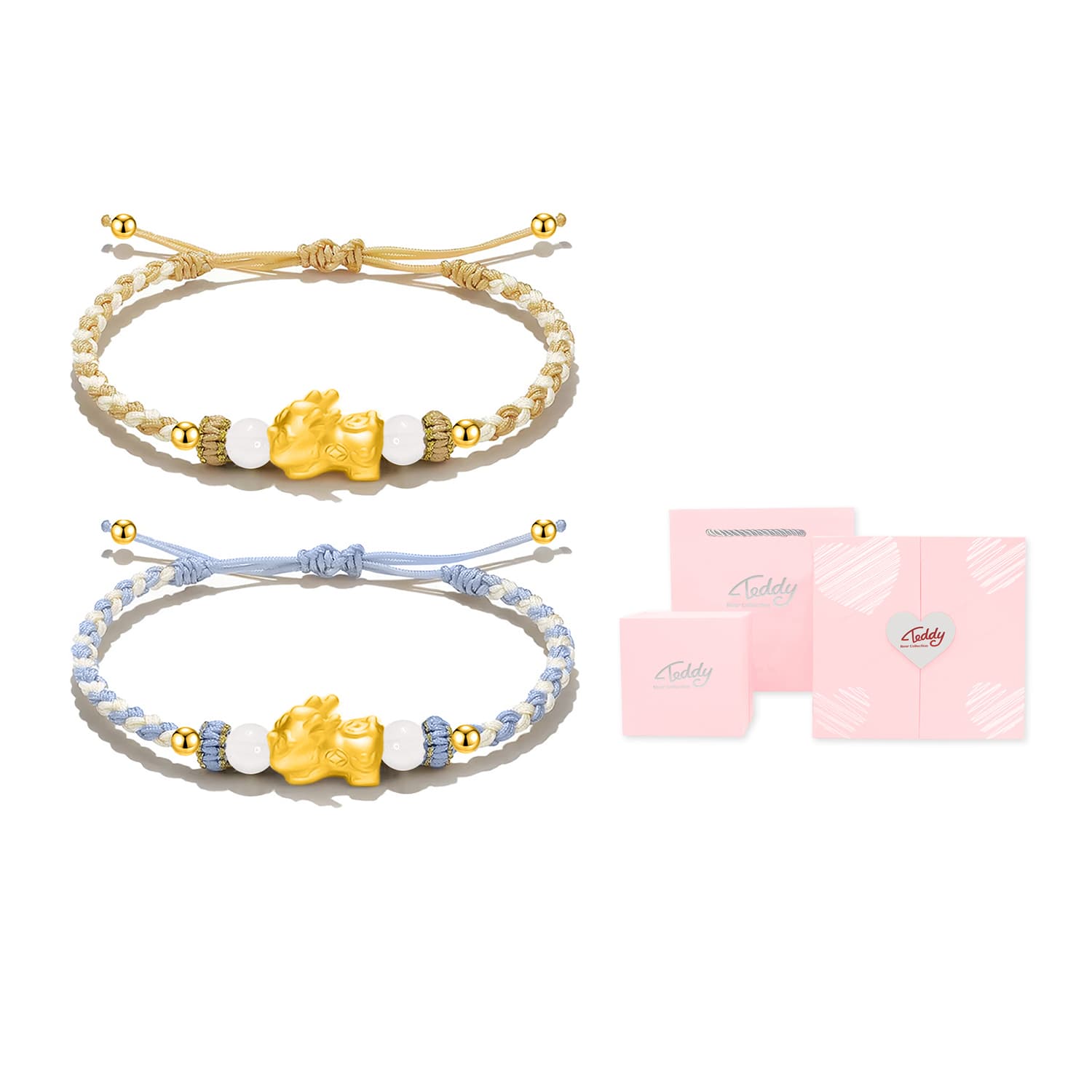 Браслеты из стерлингового серебра унисекс из коллекции Teddy Bear