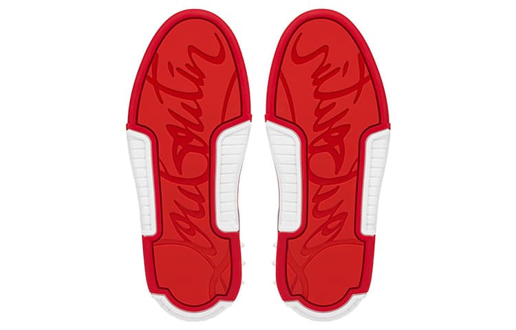 Christian Louboutin Кожаные кроссовки с заклепками и шипами