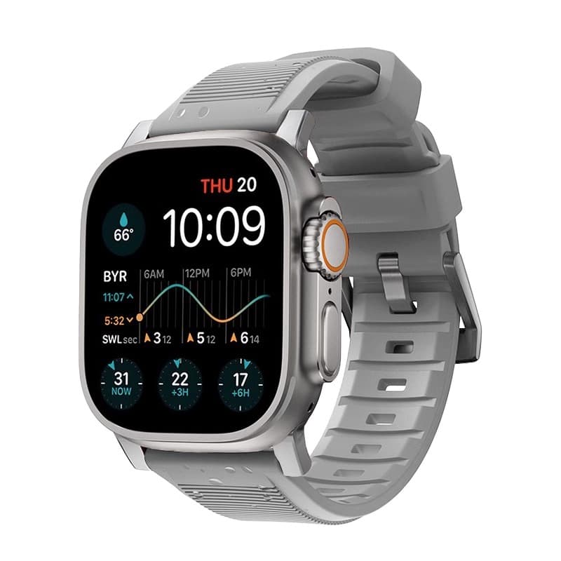 Ремешок для часов Biaodaige, совместимый с Apple, силиконовый материал