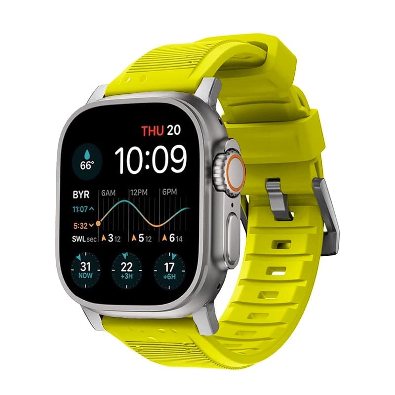 Ремешок для часов Biaodaige, совместимый с Apple, силиконовый материал