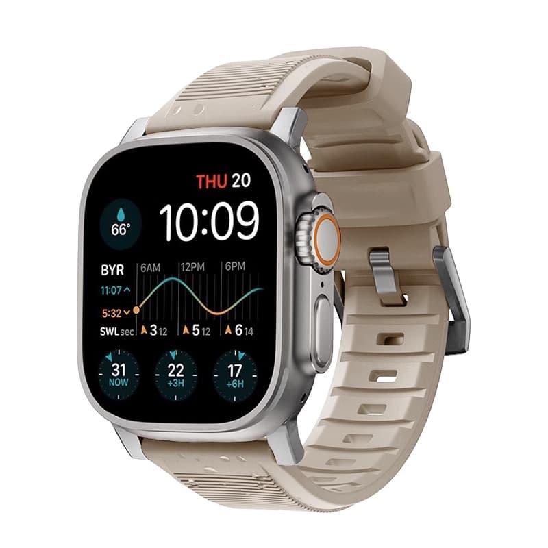 Ремешок для часов Biaodaige, совместимый с Apple, силиконовый материал