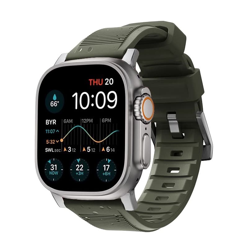 Ремешок для часов Biaodaige, совместимый с Apple, силиконовый материал