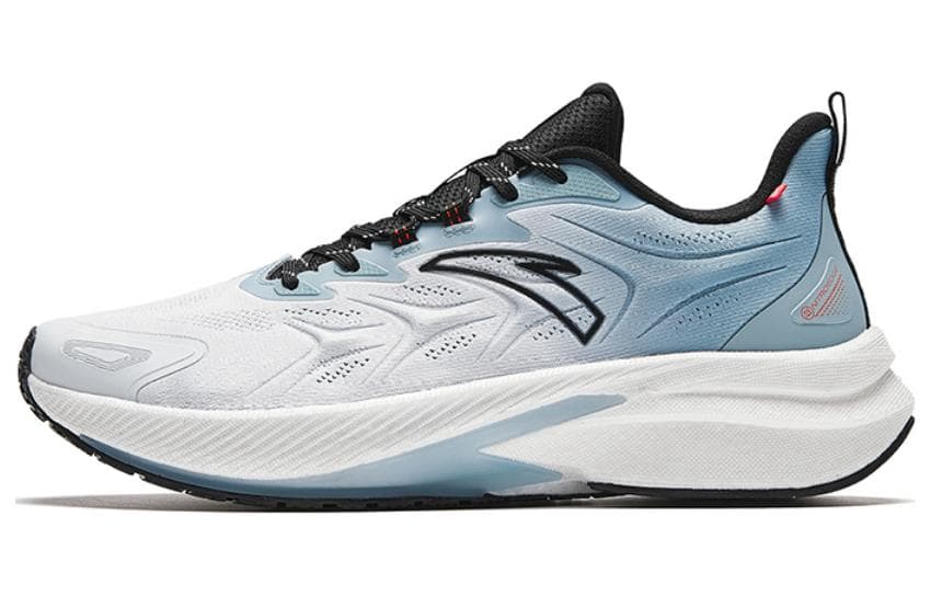 Anta Rocket 5.0 Shock Absorbers Slip Resistant Abrasion Resistant Low top Casual Running Shoes Men's White Black Blue