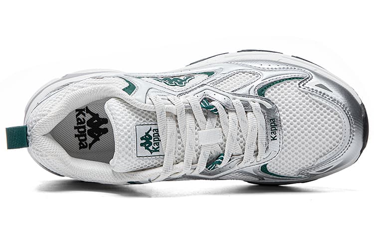 Kappa Wing Износостойкие и легкие кроссовки с низким верхом для городских поездок на работу, унисекс, серо-белые