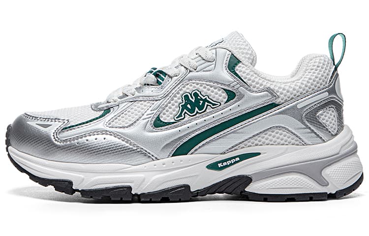 Kappa Wing Wear resistant And Lightweight Low top City Commute Running Shoes Unisex Gray White