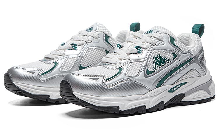 Kappa Wing Износостойкие и легкие кроссовки с низким верхом для городских поездок на работу, унисекс, серо-белые