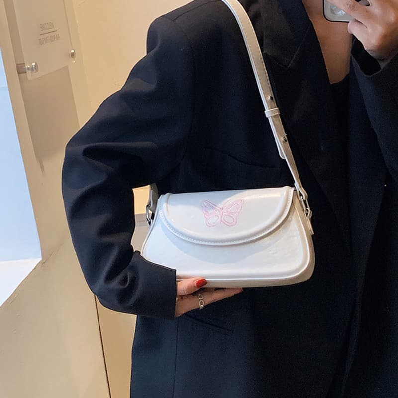 JANE KLAIN Маленькая квадратная сумка из искусственной кожи Сумка на плечо Обычная женская белая/розовая/черная