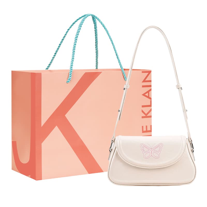JANE KLAIN PU Small Square Bag Shoulder Bag Regular Women's White/Pink/Black