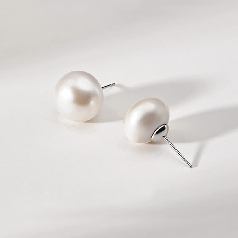 Серьги-гвоздики Zoo Jewel S925 из серебра с пресноводным жемчугом, женские изысканные маленькие серьги серой серии
