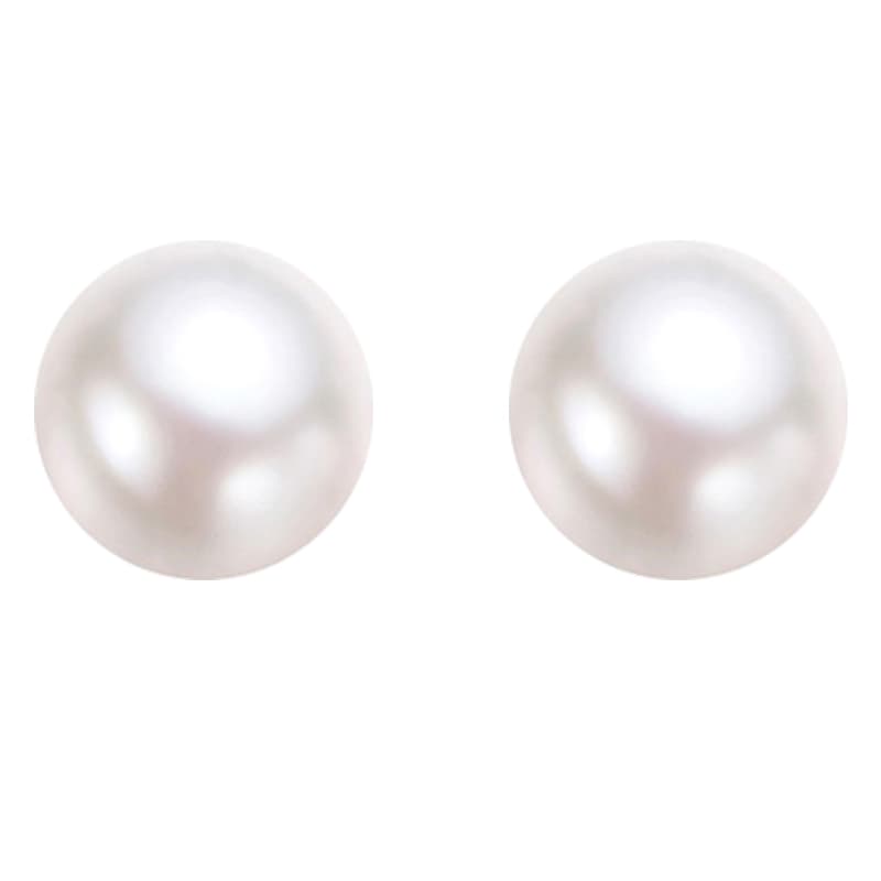 Zoo Jewel S925 Silver Freshwater Pearl Stud Earrings Women's Gray Series Refined Small Earrings