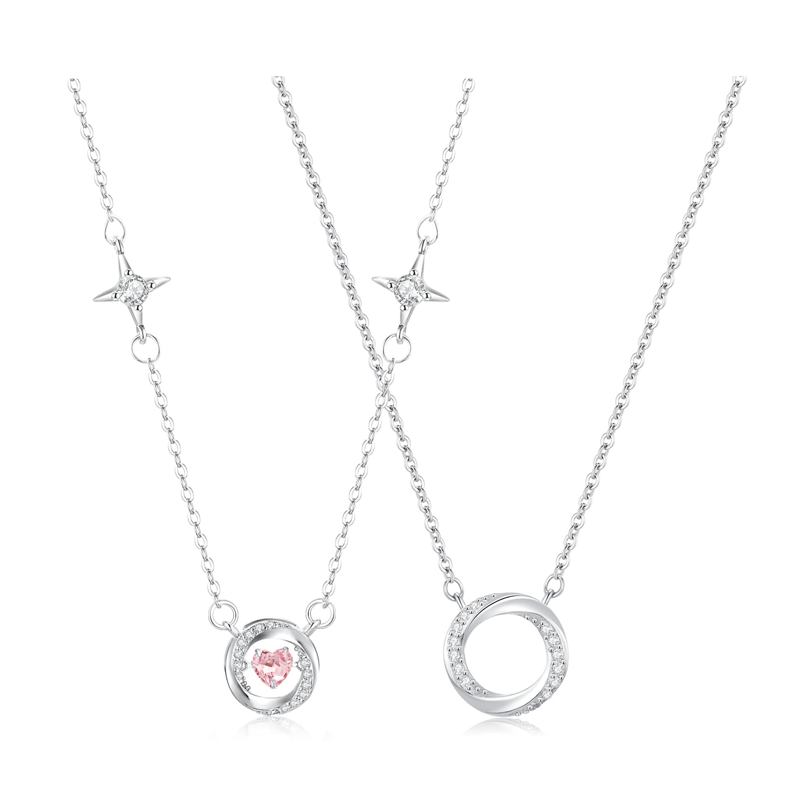 Ожерелья со сверкающими стразами TEEX унисекс