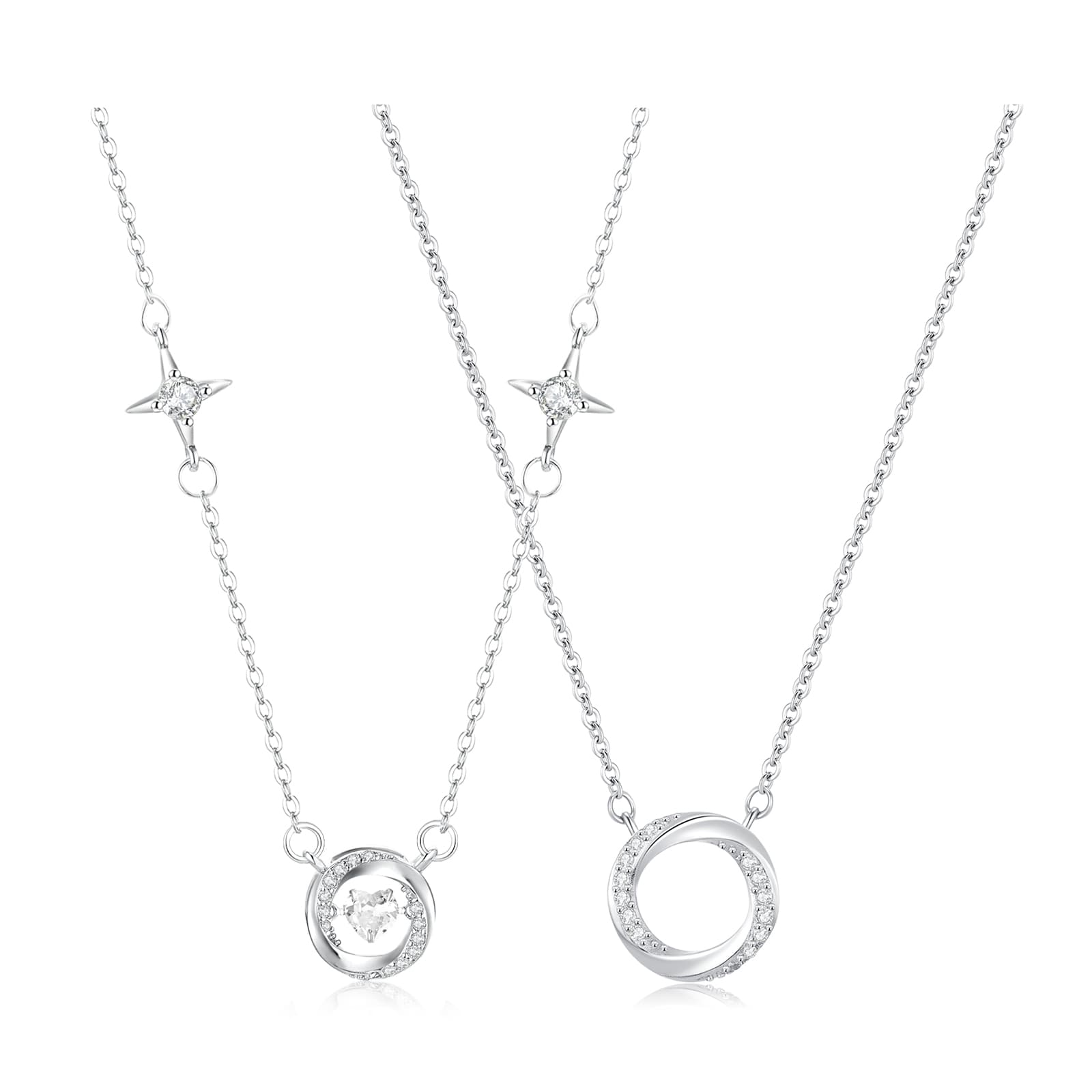 Ожерелья со сверкающими стразами TEEX унисекс