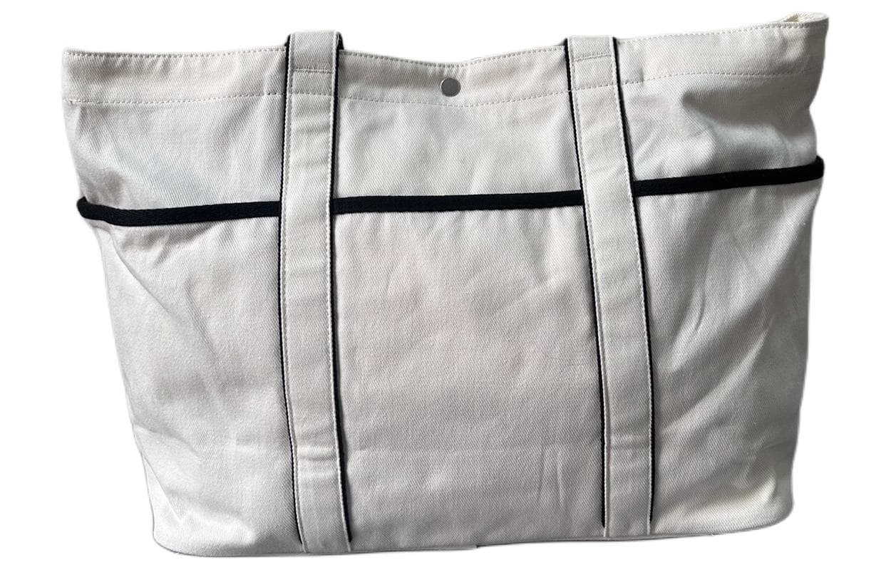 Холщовая сумка Lululemon, сумка на одно плечо унисекс, белая