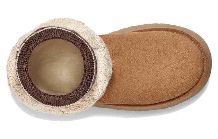 Классический свитер UGG с буквенным принтом, каштановые женские женские