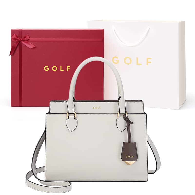 Сумка Kelly из коровьего спилка для гольфа, сумки большого размера, женские, мягкий фокус, белый/хаки, абрикосовый