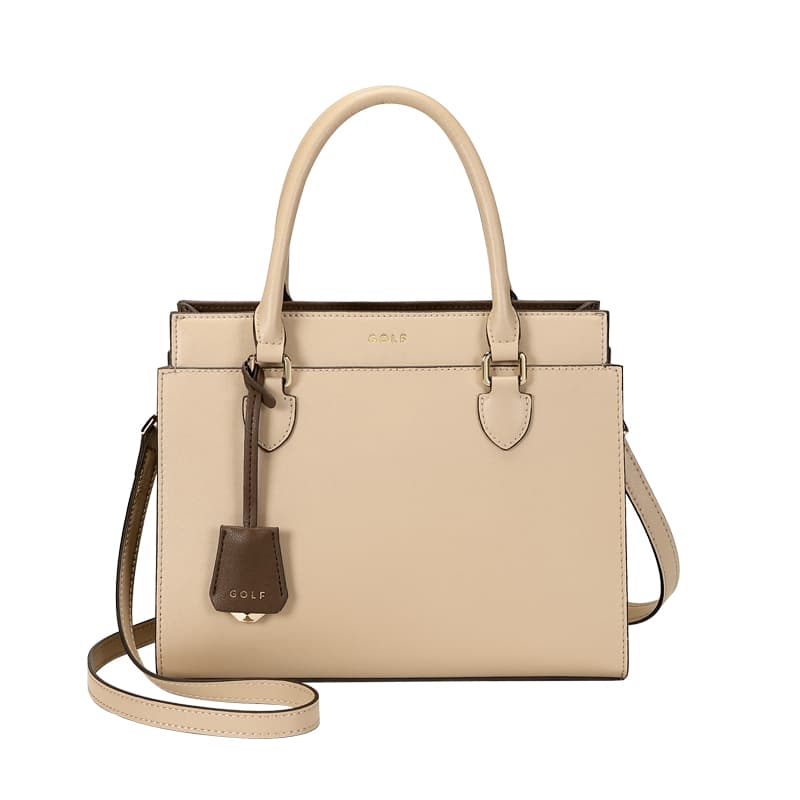 Сумка Kelly из коровьего спилка для гольфа, сумки большого размера, женские, мягкий фокус, белый/хаки, абрикосовый