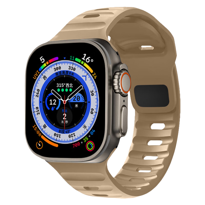 Ремешок IBOANN, резиновый материал, совместимый с Apple