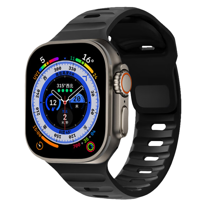 Ремешок IBOANN, резиновый материал, совместимый с Apple