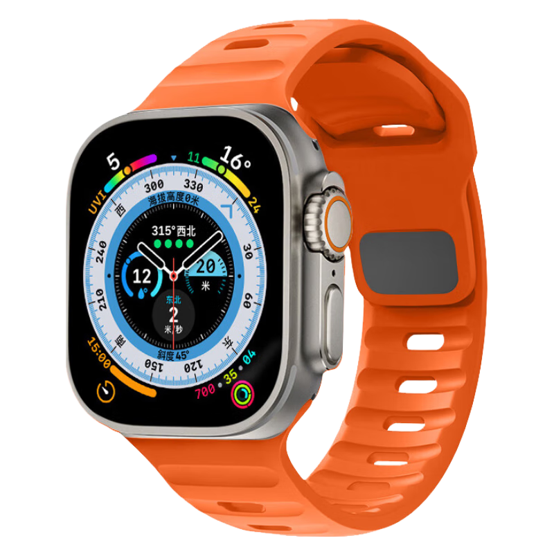 Ремешок IBOANN, резиновый материал, совместимый с Apple