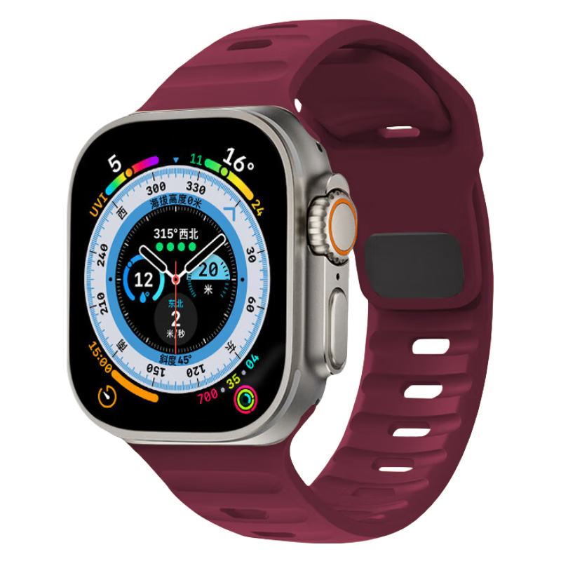 Ремешок IBOANN, резиновый материал, совместимый с Apple