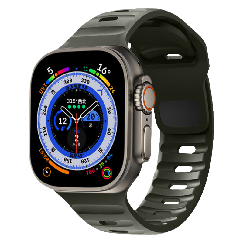 IBOANN Strap Apple Compatibility Rubber Material