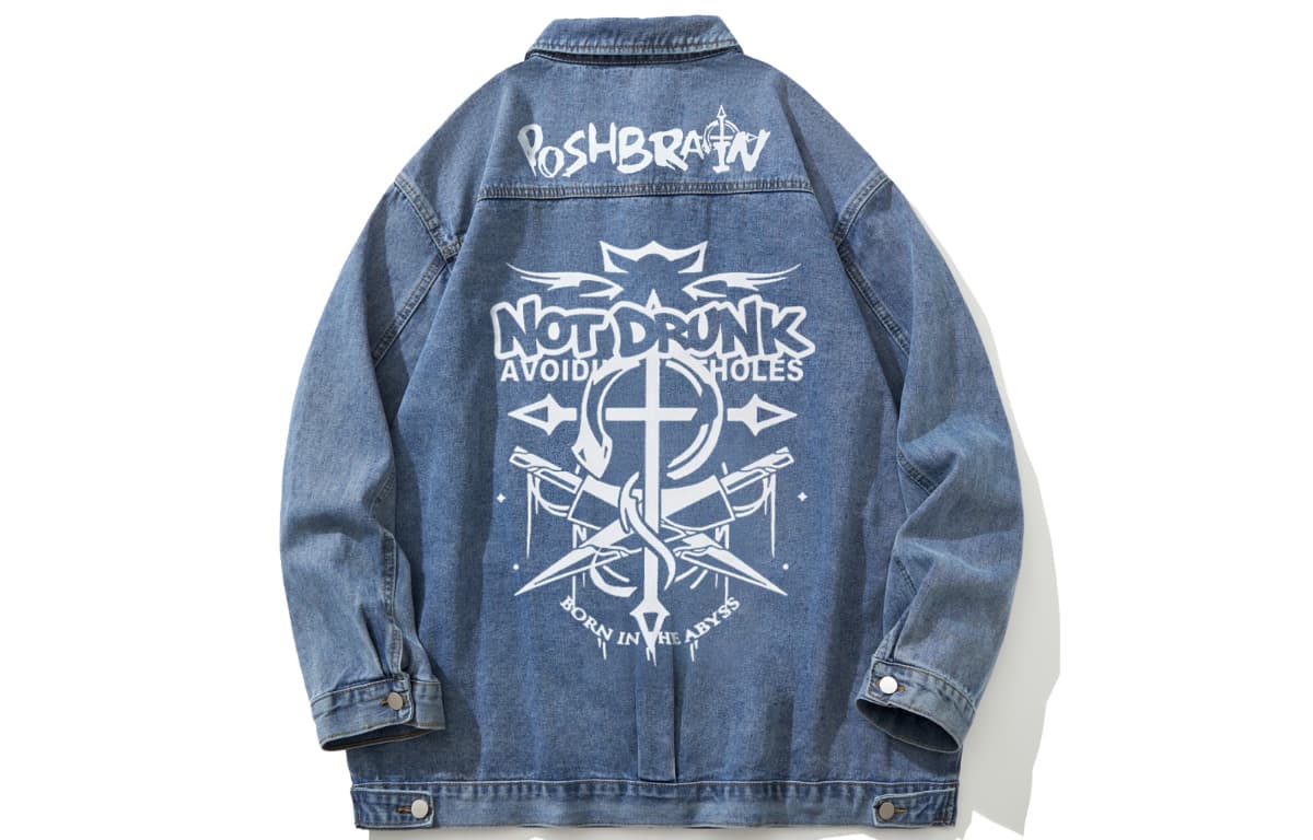 Джинсовые куртки Poshbrain унисекс