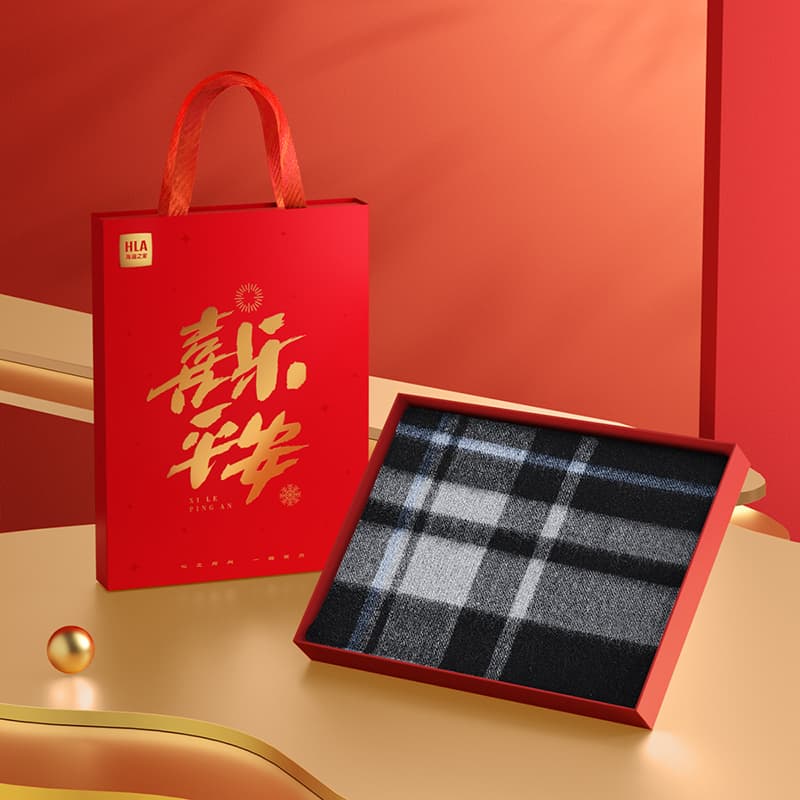 HLA вязанные шарфы из овечьей шерсти унисекс