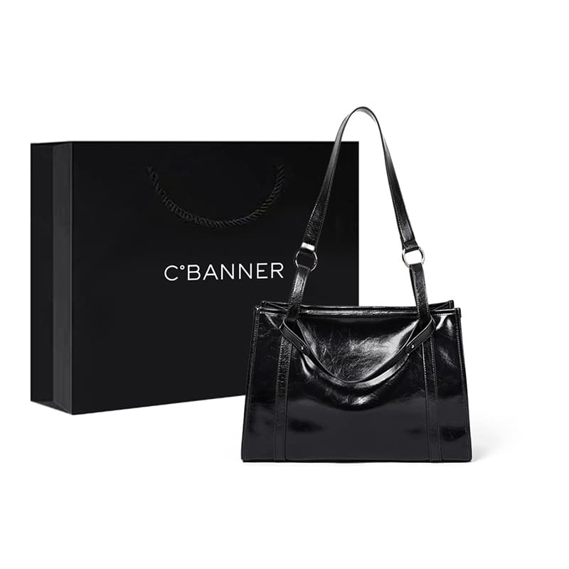 C°BANNER Большая сумка-тоут из синтетической кожи под мышками, сумка на плечо женская, черная