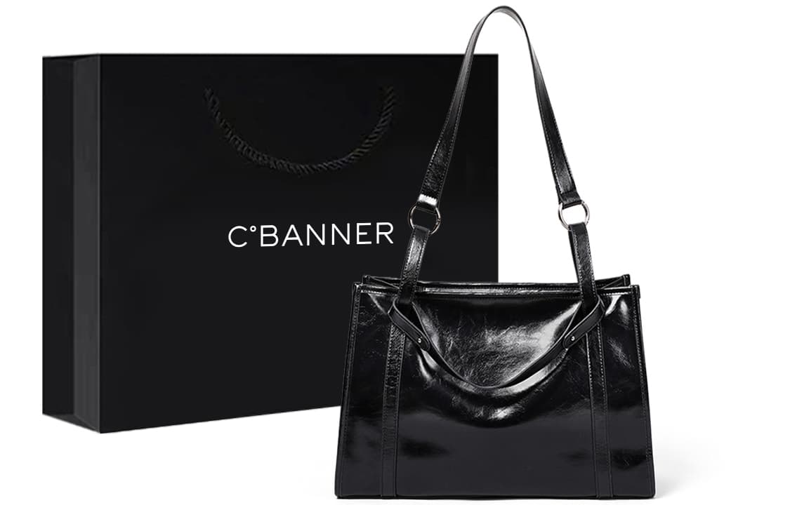 C°BANNER Большая сумка-тоут из синтетической кожи под мышками, сумка на плечо женская, черная