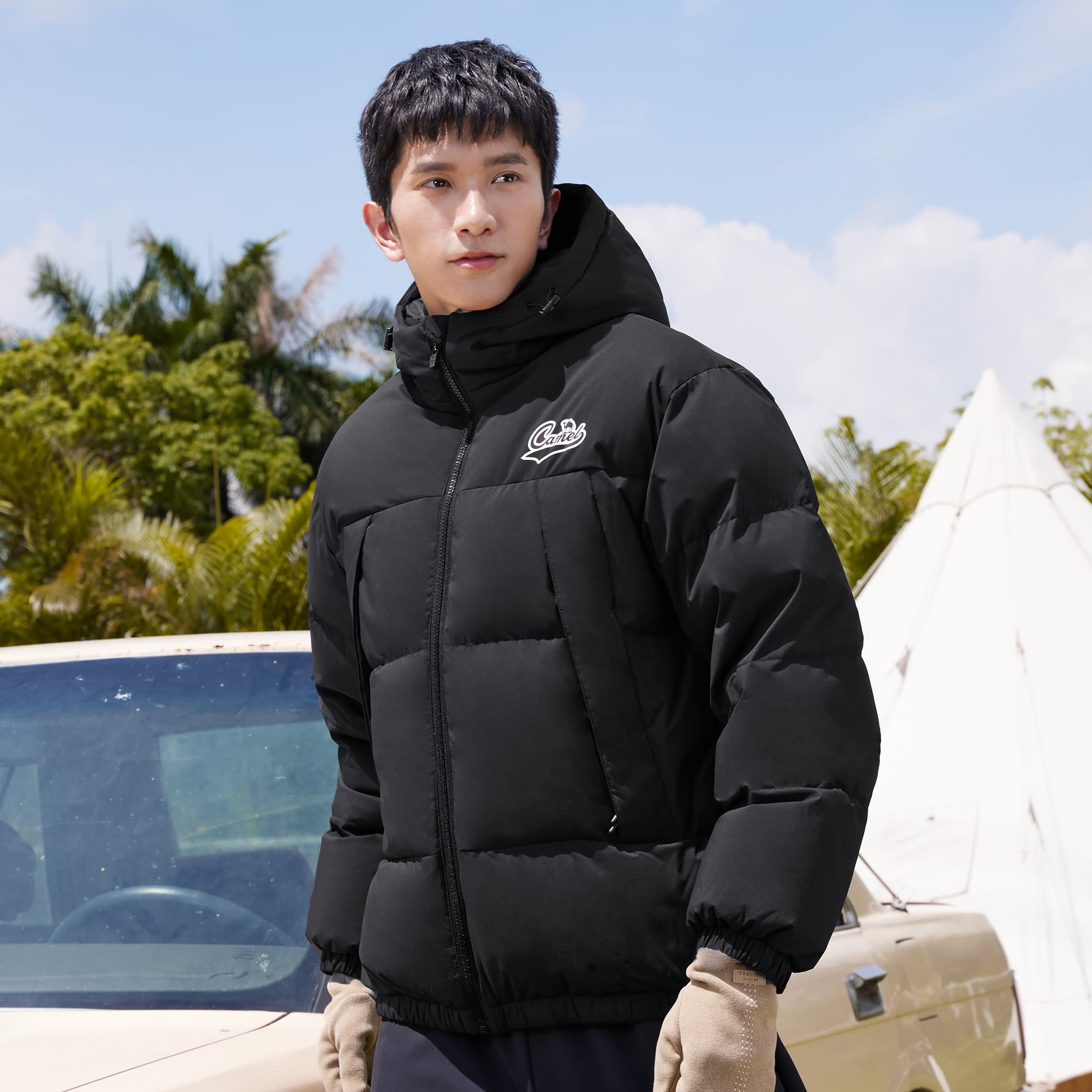 CAMEL Пуховики мужские