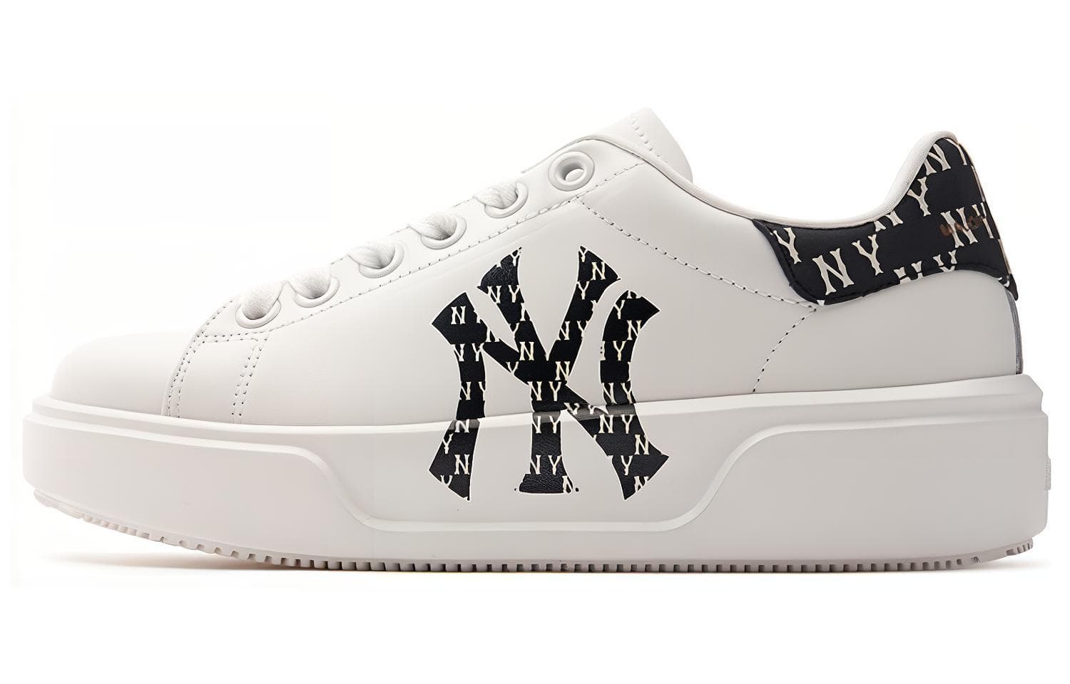 MLB Chunky Classic Wear-Resistant Low-Top Skateboard Shoes Unisex White