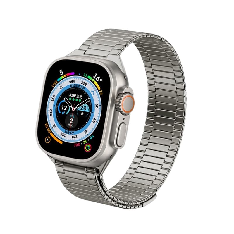 IBOANN Ремешок, совместимый с Apple, материал нержавеющей стали, 240 мм