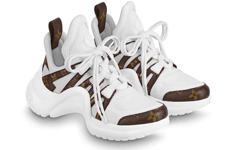 LOUIS VUITTON Archlight Кроссовки Monogram Белые женские