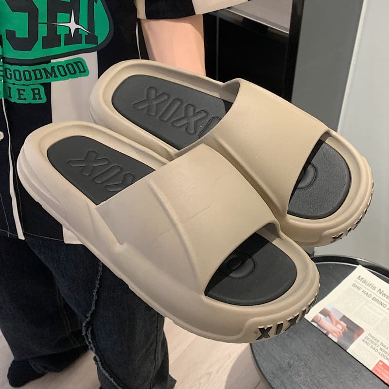 Домашние тапочки в тонкую полоску Desert Brown